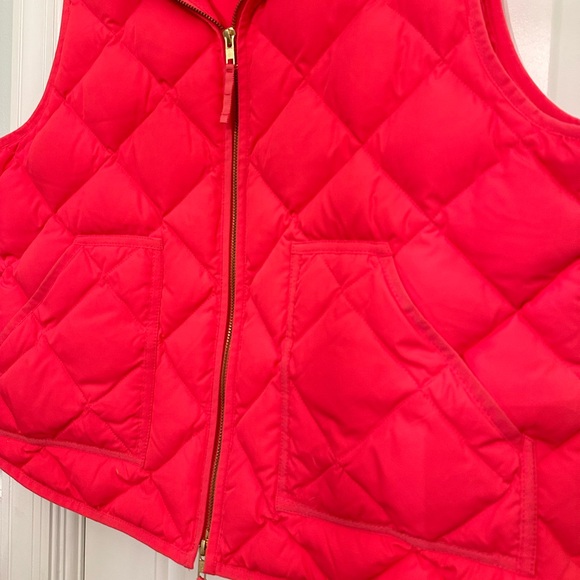 J.Crew Factory Pink Quilted Vest - Picture 4 of 6